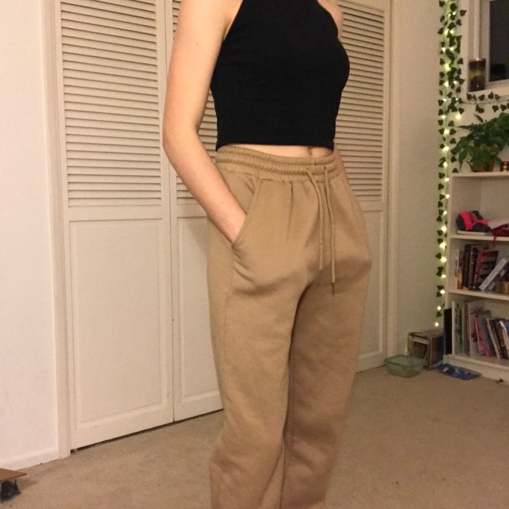 light brown sweatpants from SHEIN